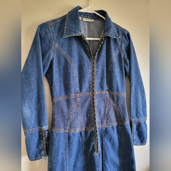 Womens Sz 6 Jeanology Vintage Western Denim Dress ZERO FLAWS 100% Cotton - Picture 4 of 16